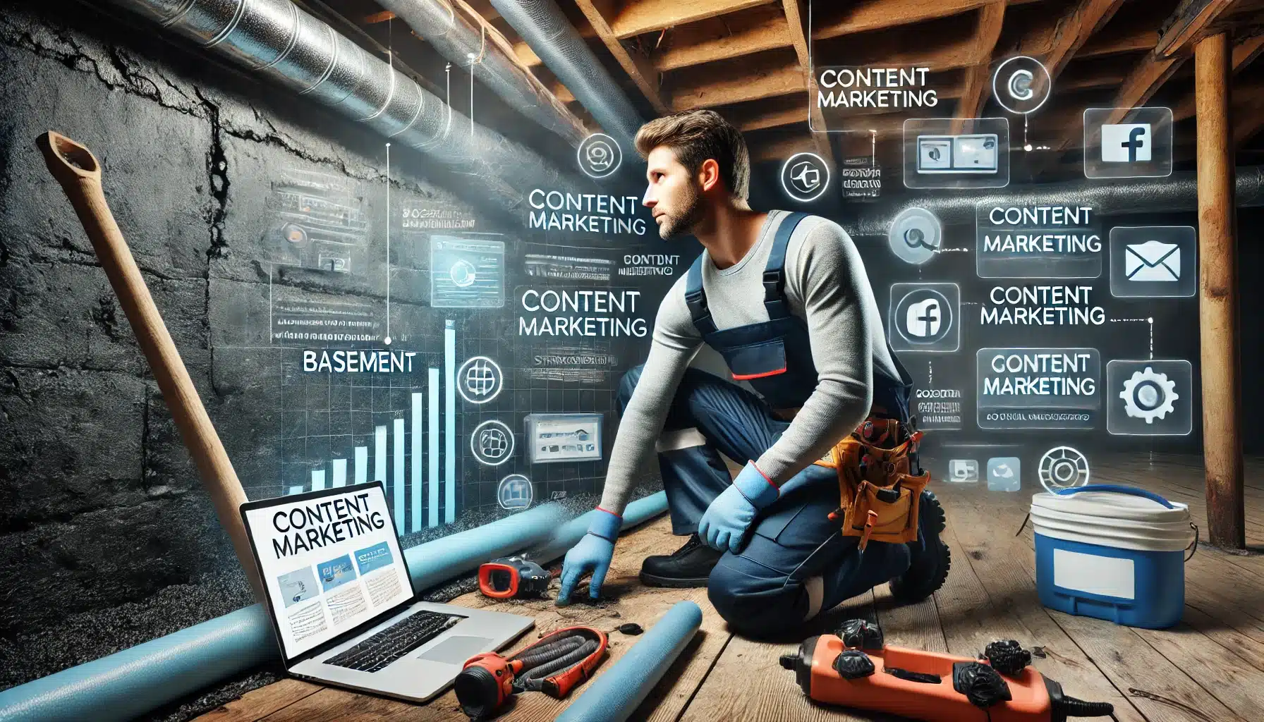 Drive Traffic With Content Marketing: Tips for Basement Waterproofing Contractors
